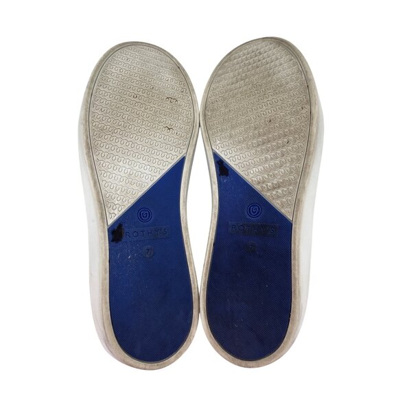 Rothys Navy Blue Slip-On Sneakers Womens Size 7 Sustainable Knit Material Comfor - Picture 4 of 8